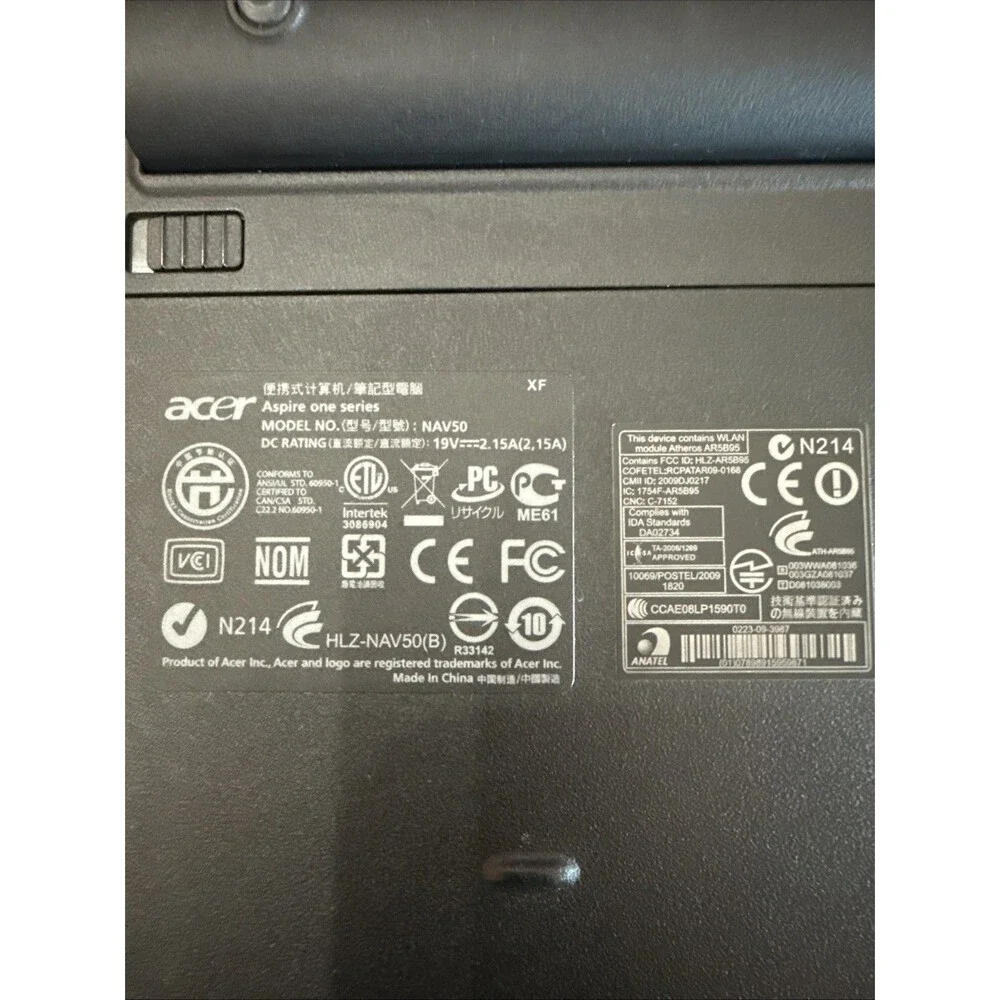 Acer Aspire One Mini Laptop With Case